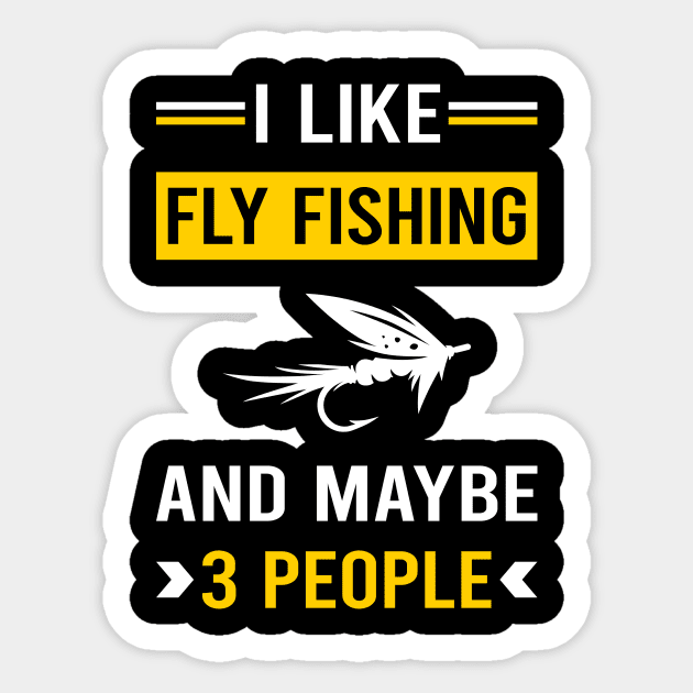 3 People Fly Fishing Sticker by Good Day